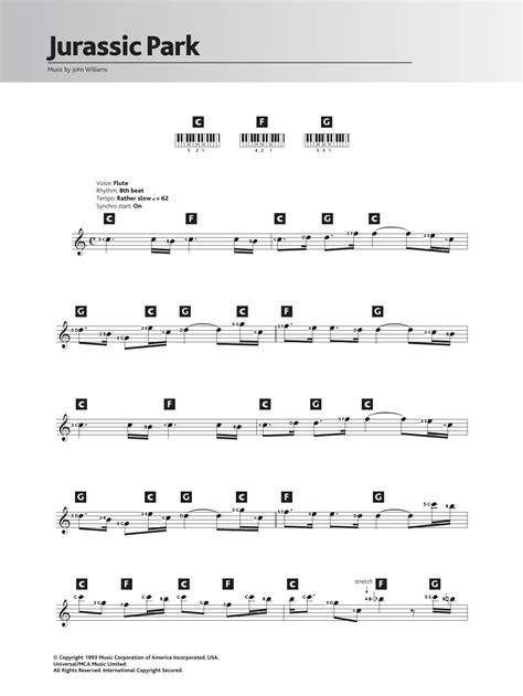 John Williams - Theme from Jurassic Park at Stanton's Sheet Music