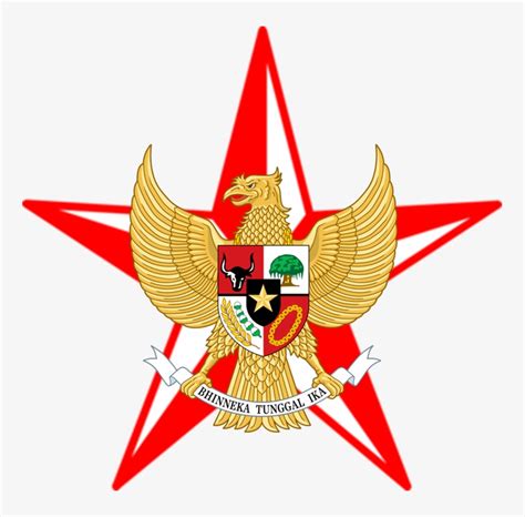 Barnstar Merah Putih Garuda - Logo Garuda Merah Putih - 751x727 PNG Download - PNGkit