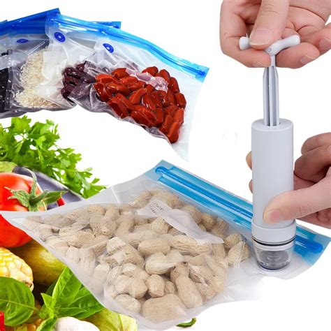 15pcs Vacuum Fresh keeping Bag Kitchen Refrigerator Food Storage Bags ...