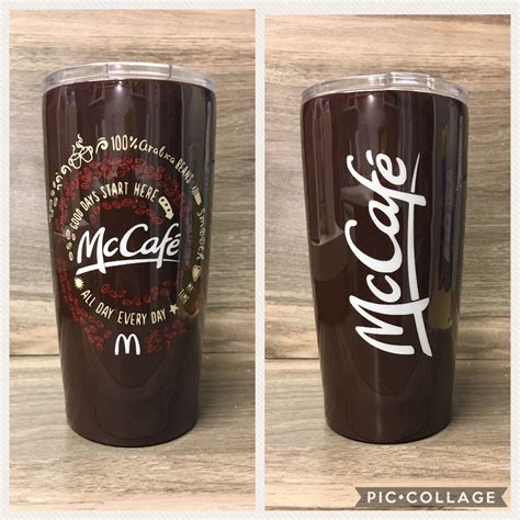 McCafe McDonalds coffee custom tumbler | Fancy cup, Glitter tumbler cups, Custom tumbler cups