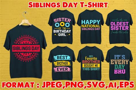 Siblings Day T-Shirt Bundle Bundle · Creative Fabrica