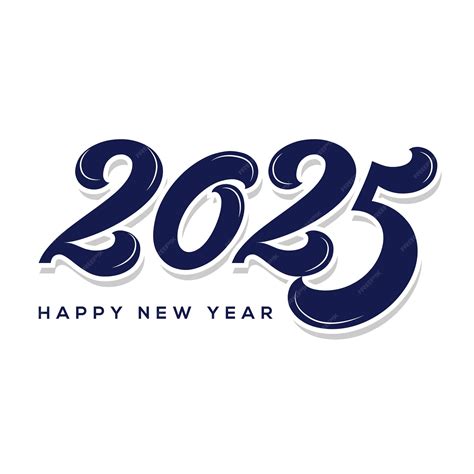 Premium Vector | New year 2025 typography logo design happy new year ...