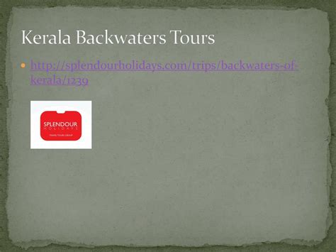 PPT - Kerala Backwaters Tour Packages PowerPoint Presentation, free ...