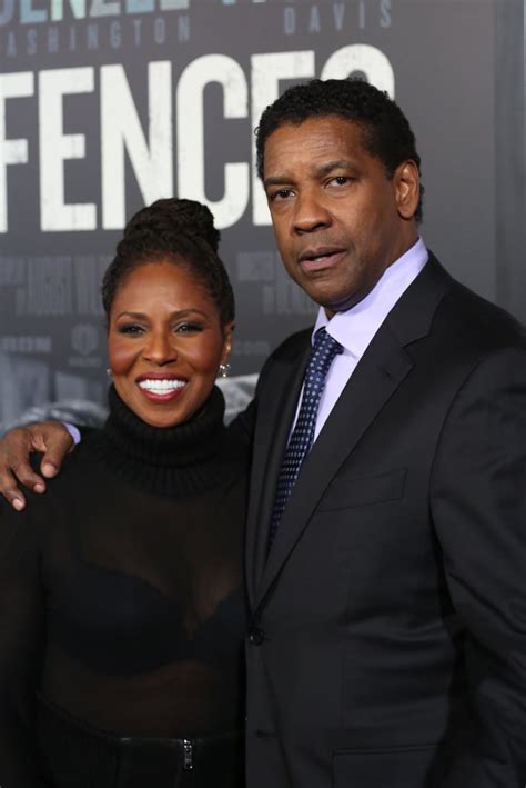 Denzel Washington and Wife at Fences Premiere in NYC | POPSUGAR ...