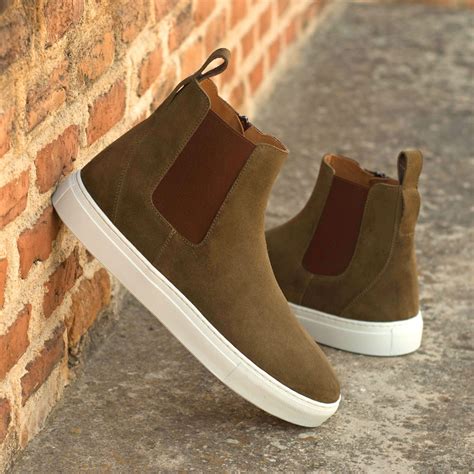 Khaki Chelsea Sneaker Boots LOUIS