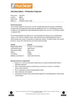 Job Description – Production Engineer / job-description-production ...