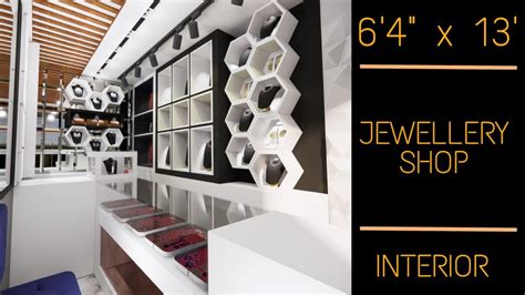 6'4" x 13' Jewellery shop | Small gold shop | shop decorating idea ...