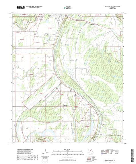 MyTopo Jonesville South, Louisiana USGS Quad Topo Map