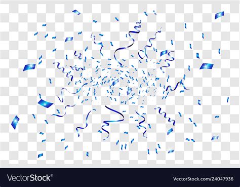 Blue confetti background Royalty Free Vector Image