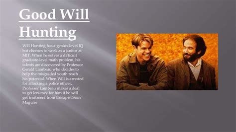 Good will hunting opening scene analysis