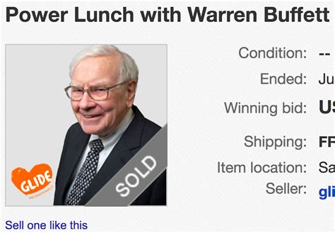 Warren Buffett charity lunch sells for $3.3 million