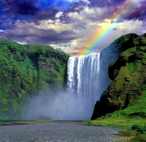 Rainbows and Waterfalls | Waterfall, Rainbow waterfall, Nature