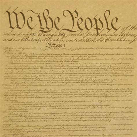 U.S. Constitution Poster 1 Page Full Size – National Archives Store