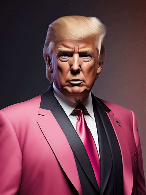 Premium Free ai Images | donald trump in pink suit