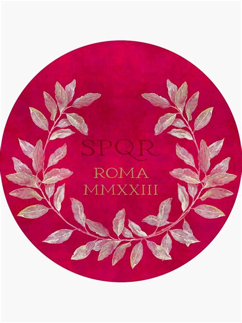 "Roma laurel wreath 2023 badge of honor" Sticker for Sale by LeanneTalbot | Redbubble