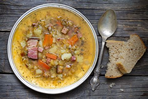 Slow Cooker Split Pea And Hock Soup - Pork Recipes - LGCM