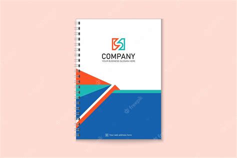 Premium Vector | Flat design Professional and modern corporate notebook cover template