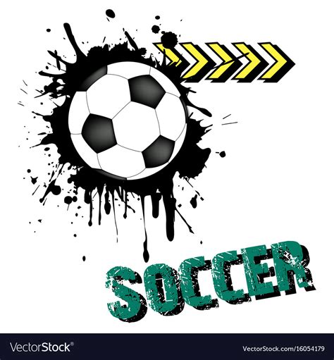 Background abstract soccer ball from blots Vector Image