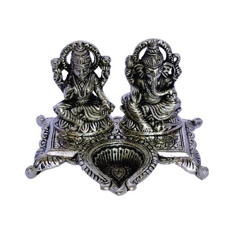 Silver Laxmi Ganesh Idols at Rs 225/piece | Metal Musicians ...