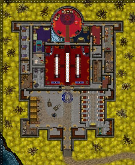 DnD Grid Map - Castle Keep W/Mage circle. by DonkeyB39 on DeviantArt
