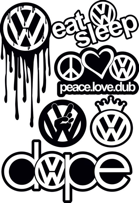 Volkswagen Logo Black And White