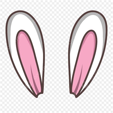 Cute Bunny Ears Clipart Transparent Background, White Bunny Ears Clipart, Bunny Ears Clipart ...