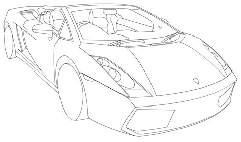 Lamborghini gallardo line-art by RedPlatinum on Newgrounds