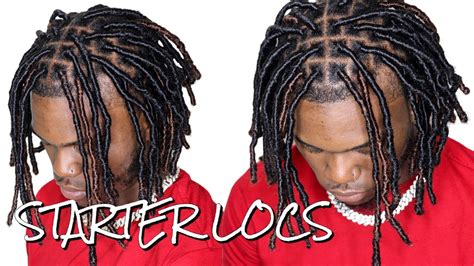 Faux Locs For Men Tutorial | Starter Locs, No Crochet, No Glue - YouTube