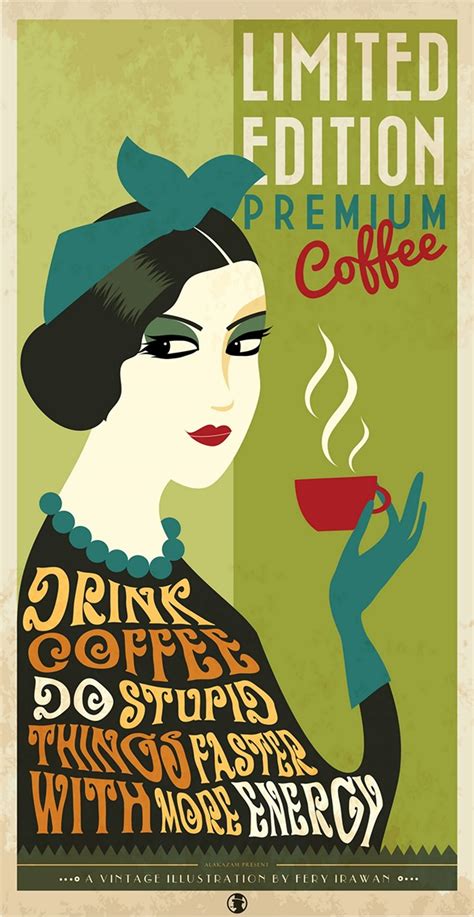 VINTAGE COFFEE POSTER on Student Show