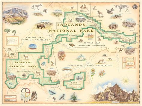 South Dakota National Parks Map - Maping Resources