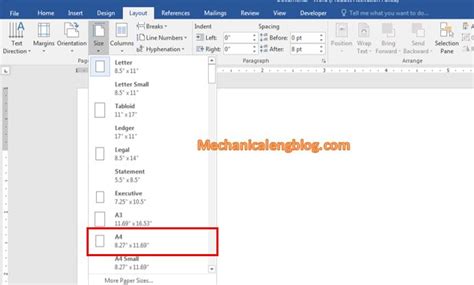 2 ways to set long bond paper size in word - Mechanicaleng blog