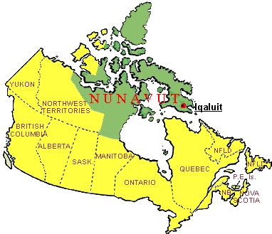 Nunavut Political Map