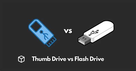 Thumb Drive vs Flash Drive: What is the Difference - Programming Cube