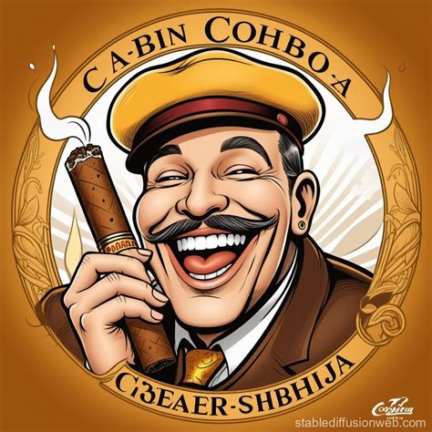 Cohiba Cigar Cartoon-style Logo Design | Stable Diffusion Online