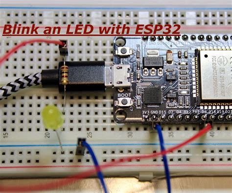 Blinking an LED With ESP32 : 3 Steps - Instructables