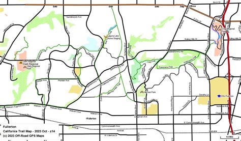 Fullerton - California Trail Map