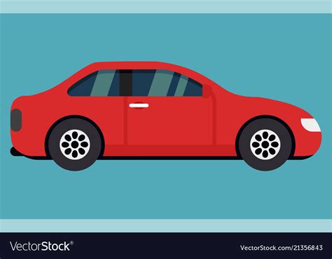 Car from the side - realistic Royalty Free Vector Image