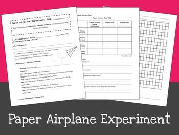 Paper Airplane Experiment by Teaching from Experience | TPT