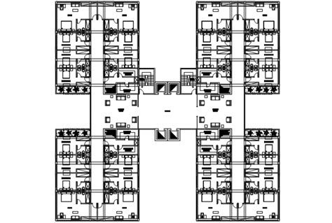 Architecture layout plan drawing details of hotel with convention ...