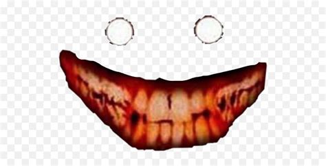 Scary Creepy Smile Sticker - Transparent Creepy Smile Emoji,Scary Smile ...