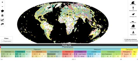 Explore an interactive map of every fossil ever documented | Canadian ...