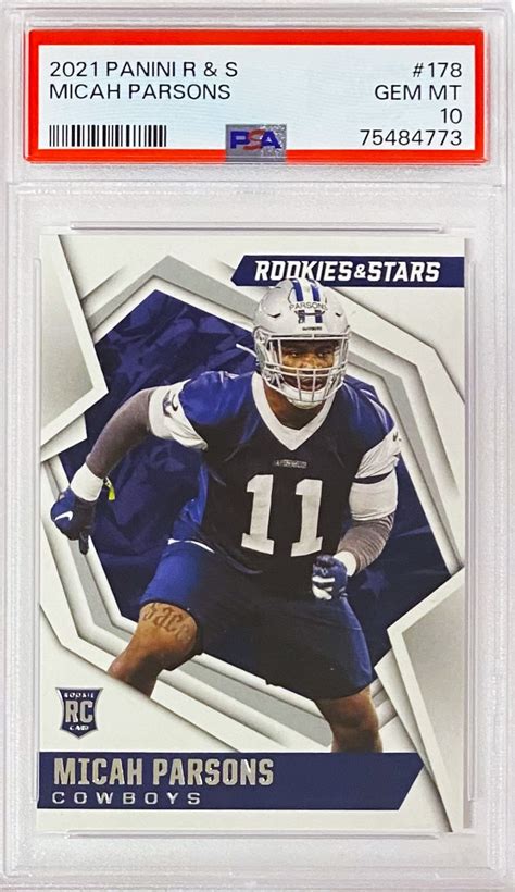 Micah Parsons 2021 Panini Rookies & Stars Football Dallas Cowboys ...