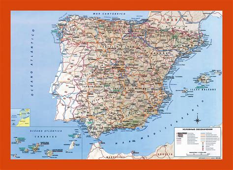 Road map of Spain | Maps of Spain | Maps of Europe | GIF map | Maps of the World in GIF format ...