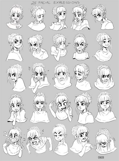 dagmara-darsicka-facial-expressions | Facial expressions drawing ...