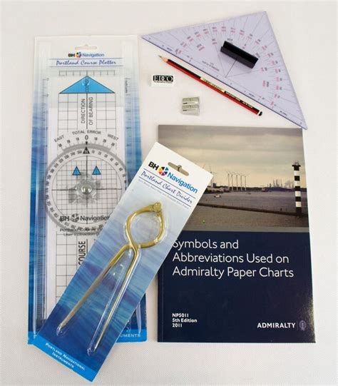 Marine Navigation Chart Plotting Kit - Admiralty Paper Charts