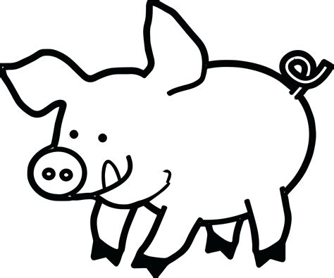 Pig Face Coloring Pages