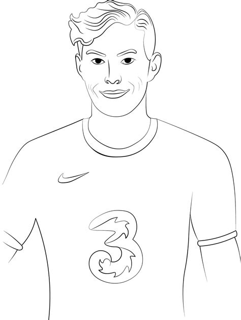 Arsenal Kai Havertz coloring page - Download, Print or Color Online for ...