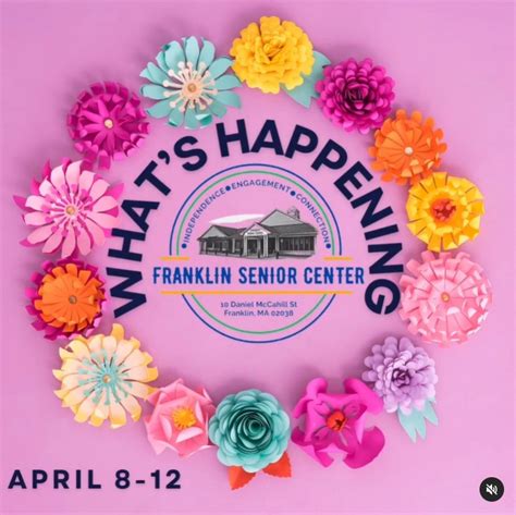 Franklin Matters: What's happening at the Senior Center for the week of April 8?