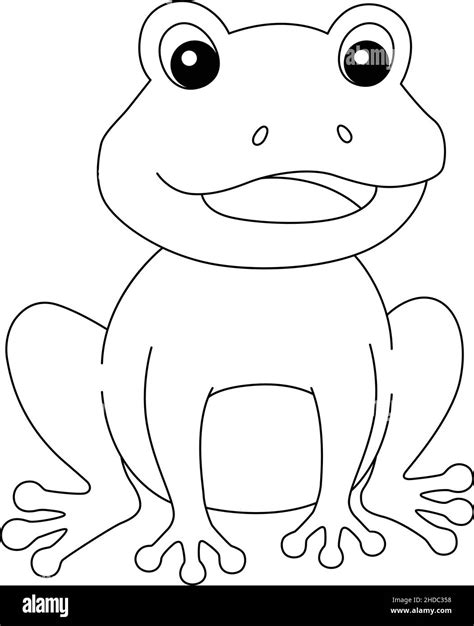 Frog Coloring Page Isolated for Kids Stock Vector Image & Art - Alamy