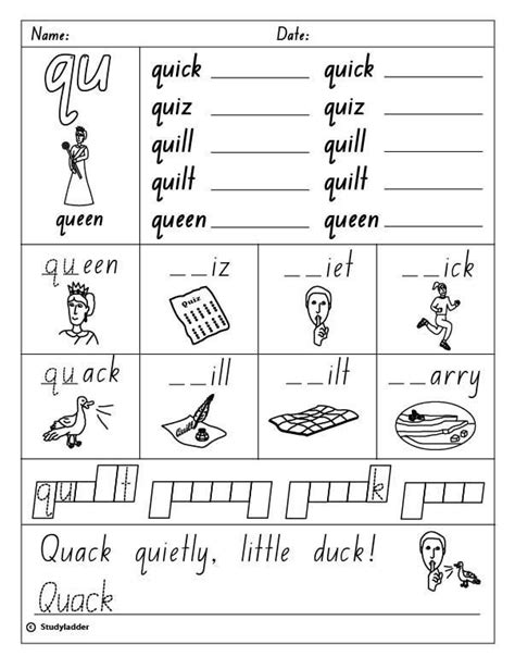 Image result for qu sound worksheet Phonics Kindergarten, Teaching ...